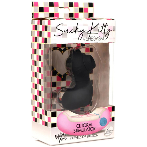 Sucky Kitty 7x Clitoral Stimulator - Black