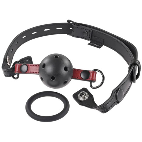 Saffron Interchangeable Gag - Black/red