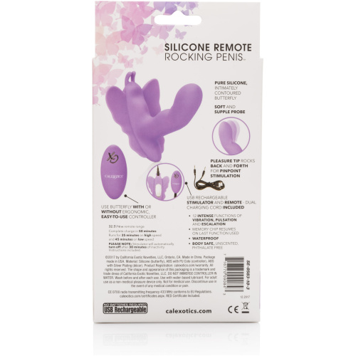 Venus Butterfly Silicone Remote Rocking Penis
