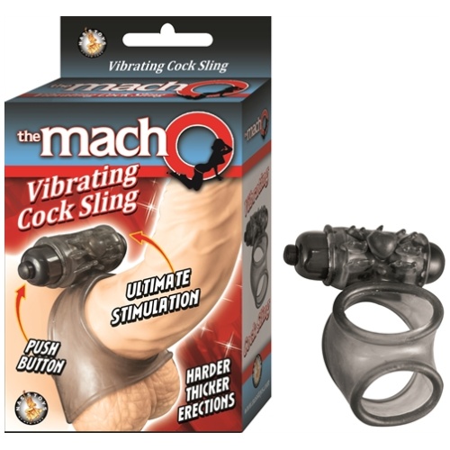 Macho Vibrating Cock Sling - Black