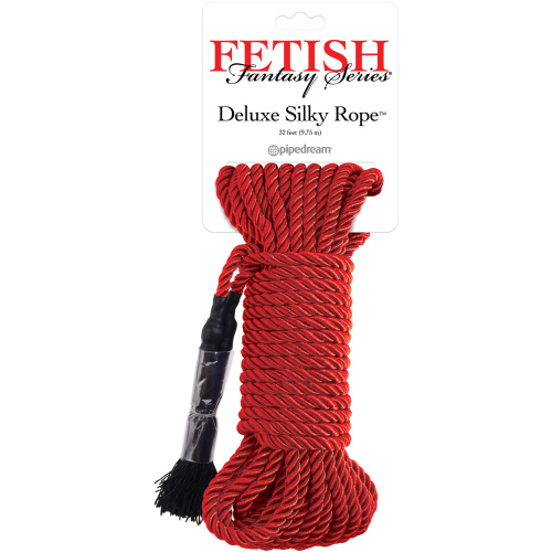 Fetish Fantasy Series Deluxe Silky Rope - Red