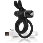 Charged Ohare Rechargeable Rabbit Vibe - Black