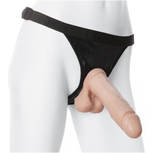 Vac-U-Lock 8-Inch Realistic Cock With Ultra Harness