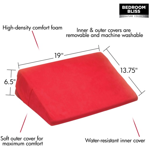 Love Cushion Small Wedge Pillow - Red