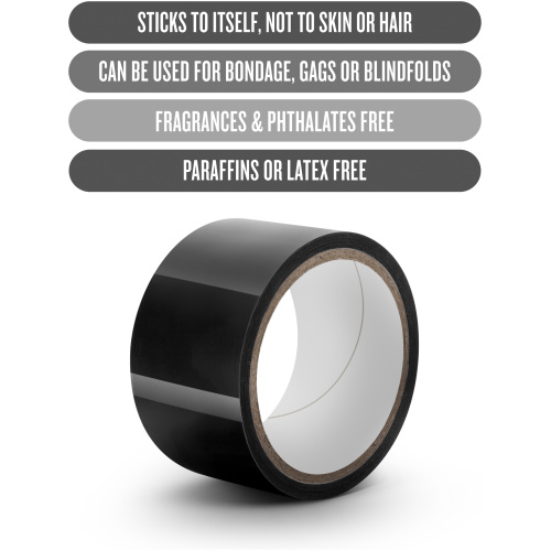 Temptasia - Bondage Tape - 60 Feet - Black