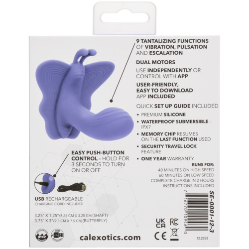 Calexotics Connect Venus Butterfly - Periwinkle