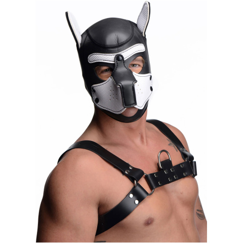 Spike Neoprene Puppy Hood - White
