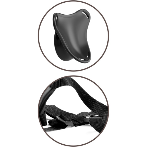 King Cock Elite Beginner's Body Dock Strap-on  Harness - Black
