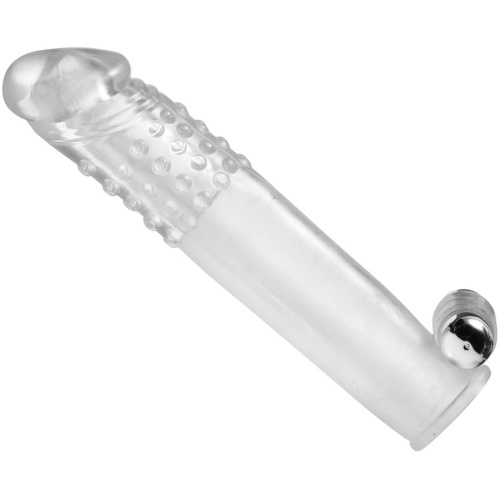 Clear Sensations Penis Extender Vibro Sleeve With Bullet