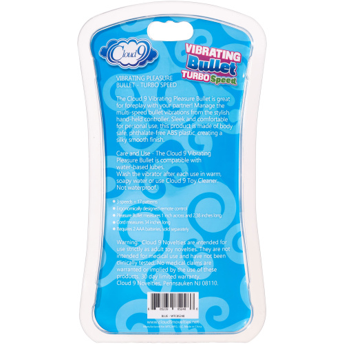 Cloud 9 3 Speed Bullet With Remote - Blue