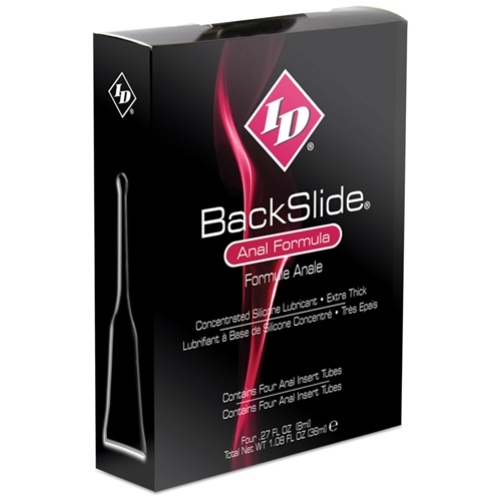 ID Backslide Silicone Lubricant 8ml Long Tube - 4pack