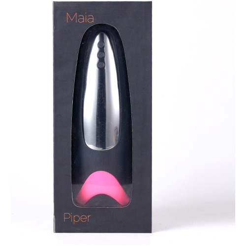 Piper USB Rechargeable Multi Function Masturbator With Suction - Black/pink
