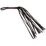 Sex and Mischief Stripe Flogger - Red and Black