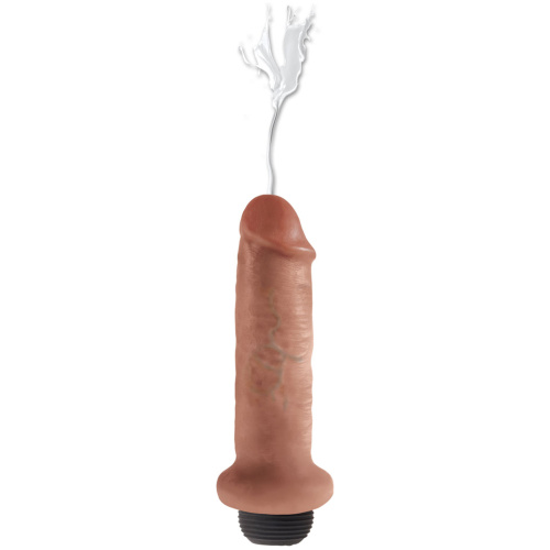 King Cock 6 Inch Squirting Cock - Tan