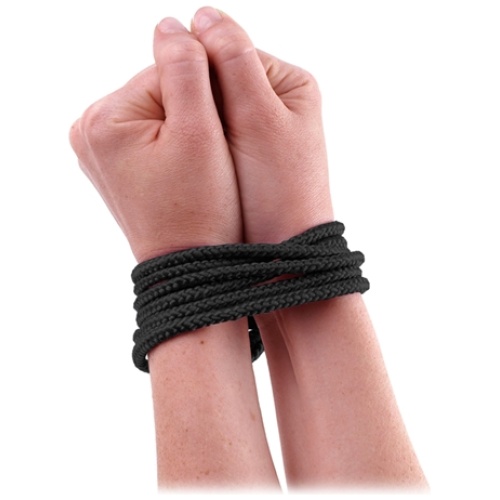 Fetish Fantasy Series Mini Silk Rope - Black