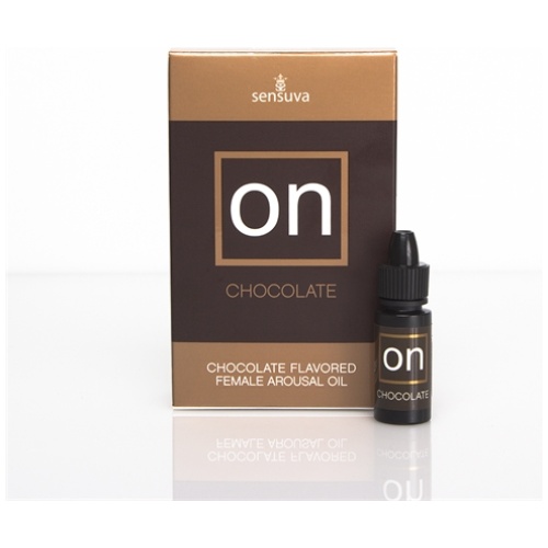 On Chocolate Flavored Arousal Oil - Medium Box - 0.17 Fl. Oz. Box