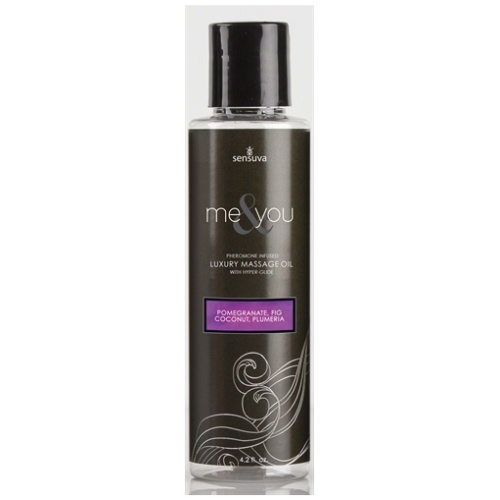 Me and You Massage Oil - Pomegranate Fig Coconut Plumeria - 4.2 Oz.