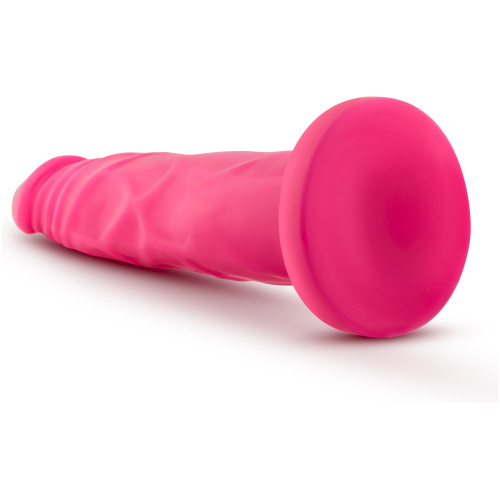 Neo - 7.5 Inch Dual Density Cock - Neon Pink