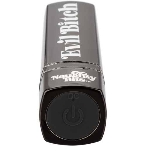 Naughty Bits Evil Bitch Lipstick Vibrator - Black