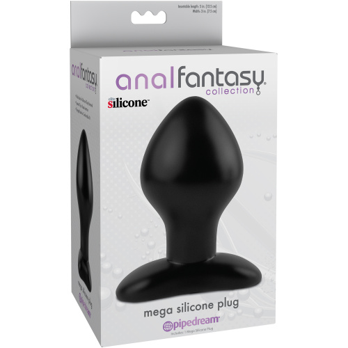 Anal Fantasy Collection Mega Silicone Plug - Black