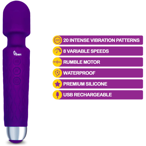 Tempest - Intense Wand Massager - Violet
