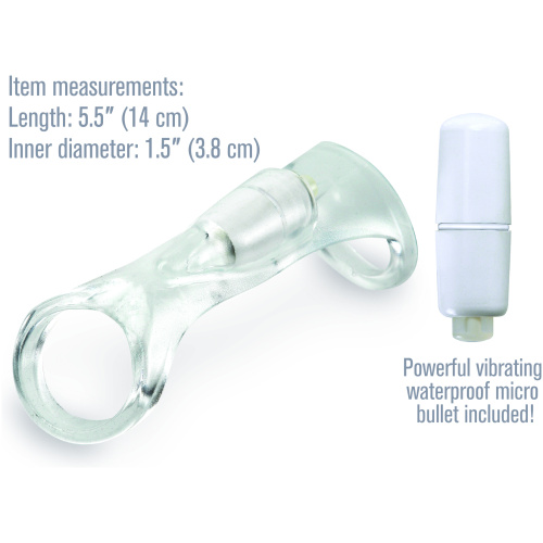 Fantasy X-Tensions Vibrating Cock Sling - Clear