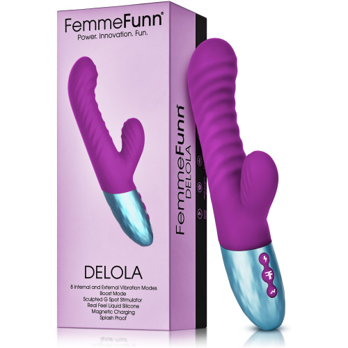 Delola Liquid Silicone Rabbit - Purple