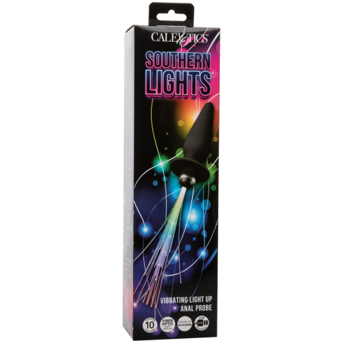 Southern Lights - Vibrating Light Up Anal Probe - Black