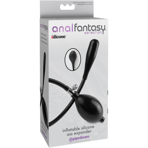 Anal Fantasy Collection Inflatable Silicone Ass Expander - Black
