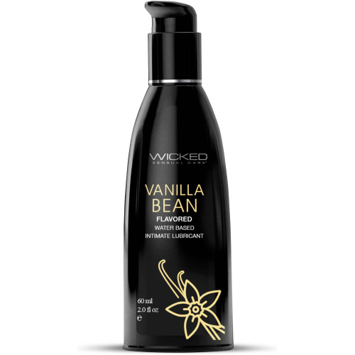 Aqua Vanilla Bean Flavored Water Based Intimate  Lubricant - 2 Fl. Oz.