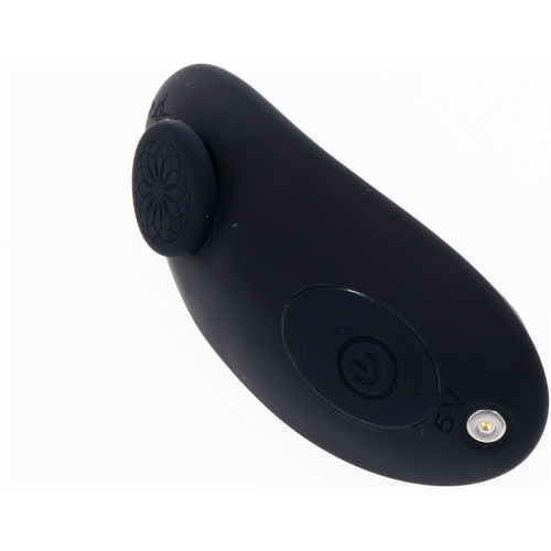 Hidden Pocket Strap on With Remote Control Vibrator - Black