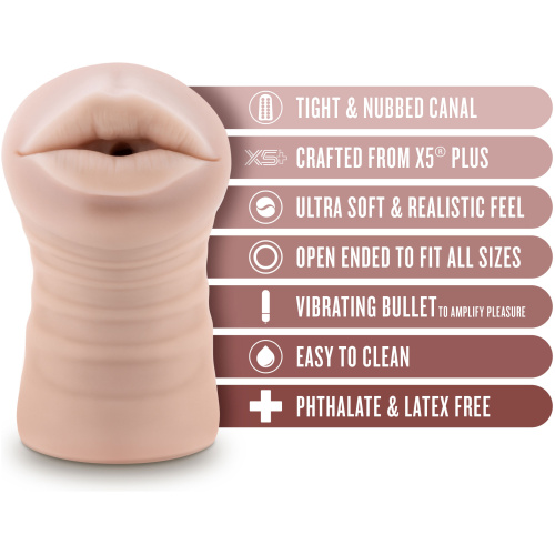 Enlust - Nicole - Vibrating Stroker - Beige