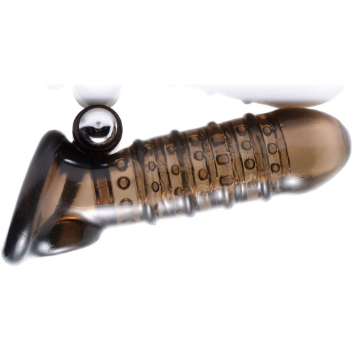 Vibrating Girth Enhancing Sheath - Black