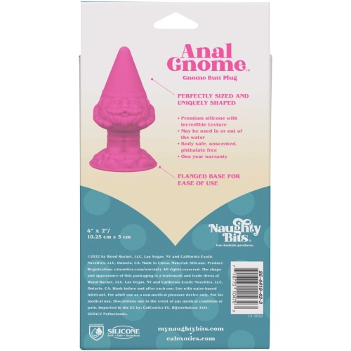 Naughty Bits Anal Gnome Gnome Butt Plug - Pink