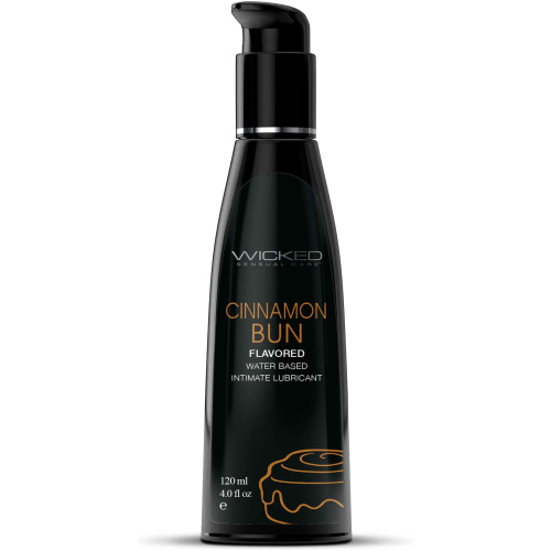 Aqua Cinnamon Bun Flavored Water Based Intimate  Lubricant - 4 Fl. Oz.
