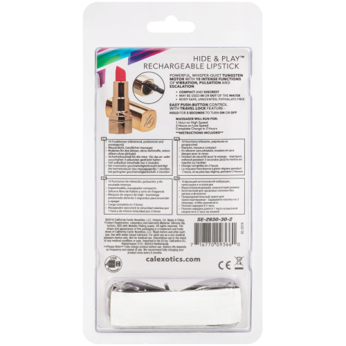 Hide and Play Rechargeable Lipstick