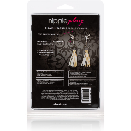 Nipple Play Playful Tassels Nipple Clamps - Gold