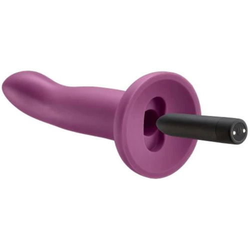 Ergo Super Flexi IV Dong Soft and Flexible Liquid Silicone With Vibrator - Plum