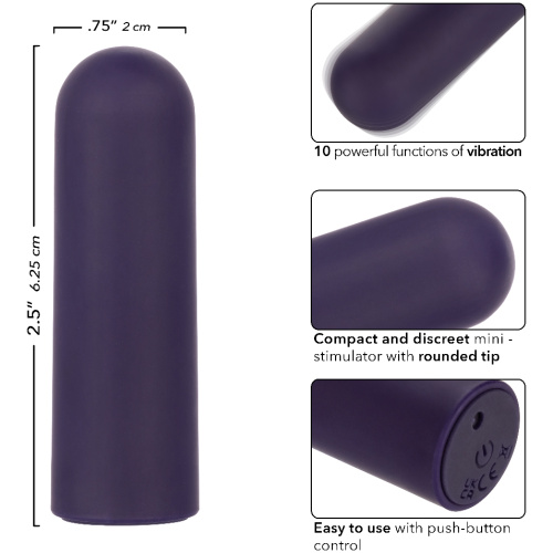 Turbo Buzz Rounded Mini Bullet - Purple
