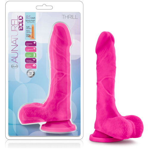 Au Natural - Bold - Thrill - 8.5 Inch Dildo - Pink