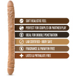 Dr. Skin - 18 Inch Double Dildo - Mocha