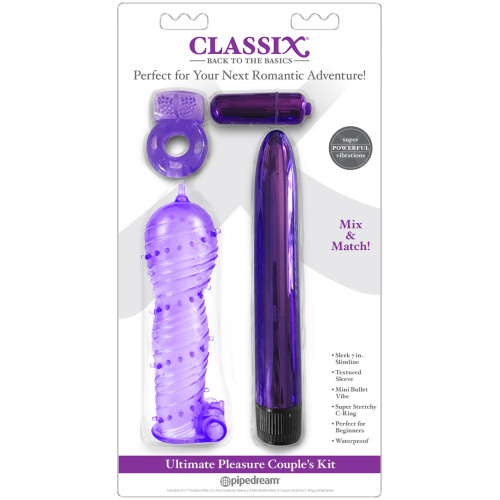 Classix Ultimate Pleasure Couples Kit - Purple