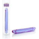 Reflective Gel Smooth Double Dong - Purple