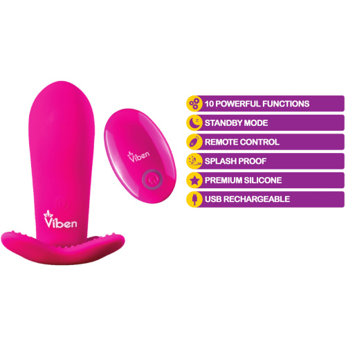 Intrigue - Hot Pink - Remote Control 10-Function Panty Vibe