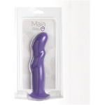 Riley Silicone Swirled Dong - Neon Purple