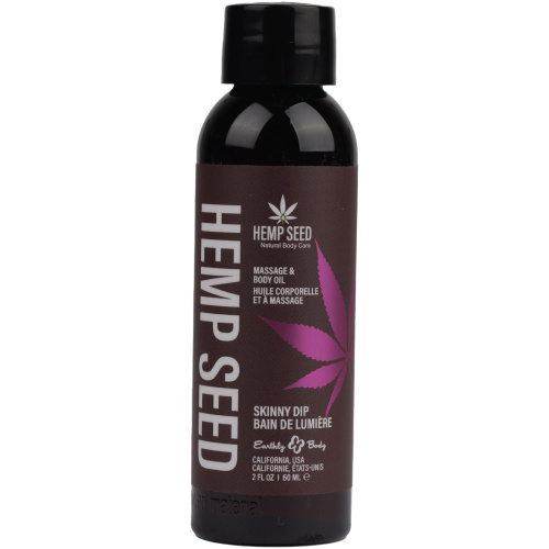 Hemp Seed Massage and Body Oil - Skinny Dip - 2 Fl. Oz/ 60ml