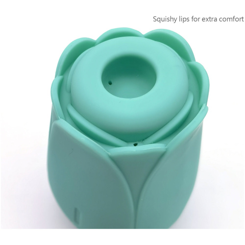 Tulip Pro 15-Function Suction Vibe With Wireless Charging - Teal Blue