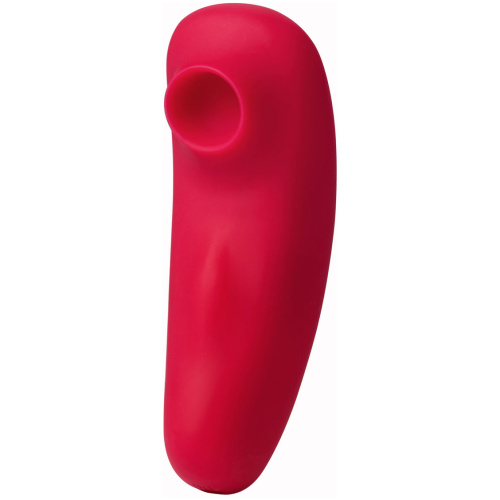 Remi 15-Function Rechargeable Remote Control   Suction Panty Vibe - Red