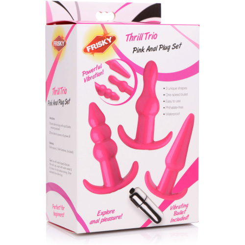 Thrill Trio Anal Plug Set - Pink