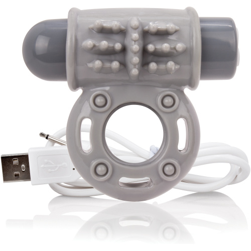 Charged Owow Rechargeable Vibe Ring - Grey